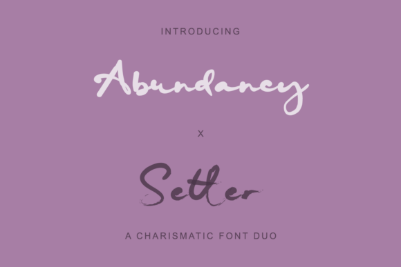 Abundancy X Setter Font Review