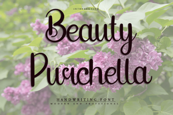 Beauty Purchella Font for Creative Projects