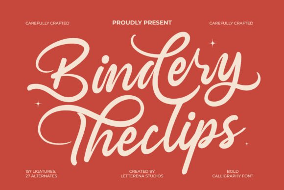 Bindery Theclips: A Luxe Script Font for Campaigns