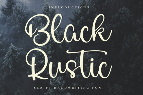 Black Rustic Font: Bold and Elegant