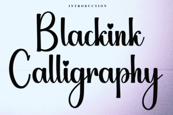 Blackink Calligraphy: A Festive Font for Creative Projects