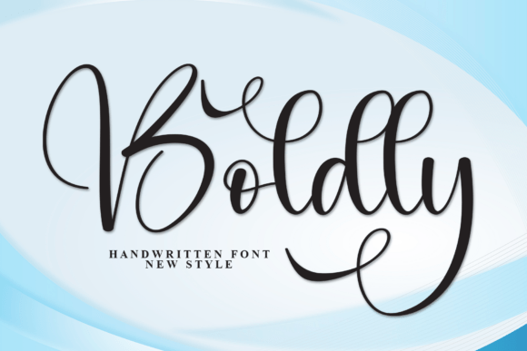 Boldly: A Stylish Script Font for Web Design