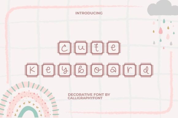 Cute Keyboard: A Playful Font for Creative Projects