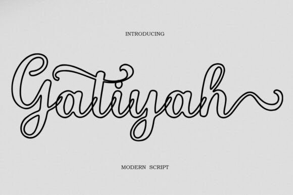 Gatiyah: A Versatile Script Font for Business