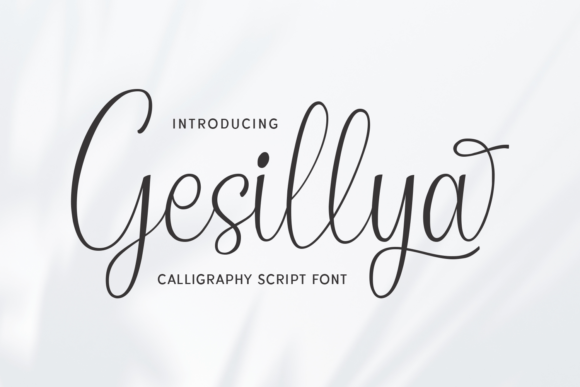 Gesillya: Elegant Script Font for Craft Projects