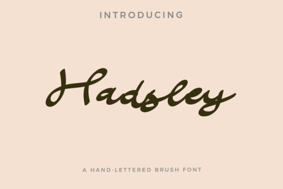 Hadsley: A Script Font for Web Design