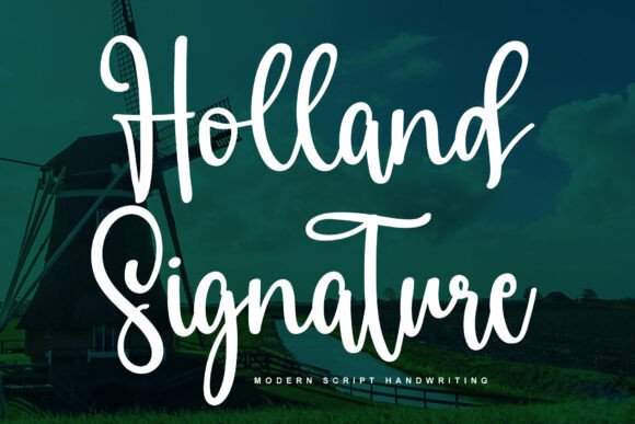 Holland Signature Font