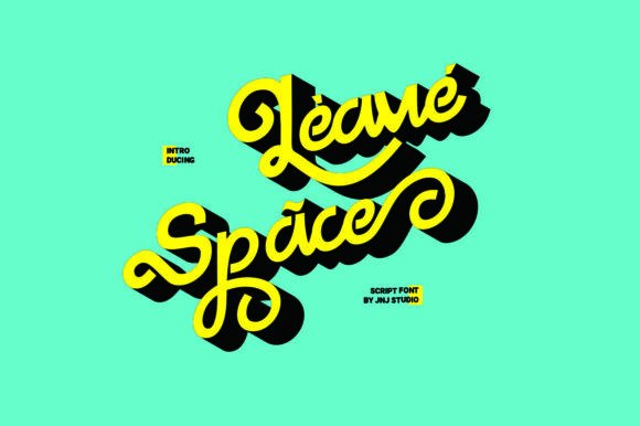 Leave Space Font for Elegant Design
