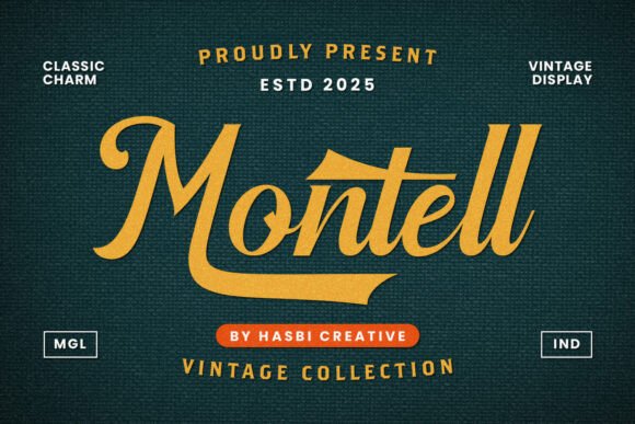 Montell: A Vintage Script Font for Web Design
