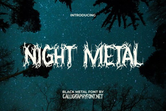 Night Metal Font: A Dark Display Typeface