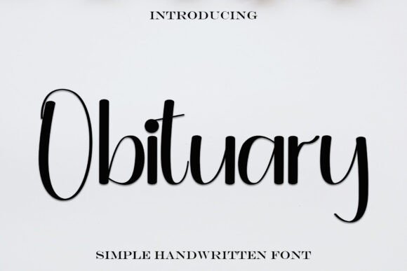 Obituary: A Stylish Script for Branding