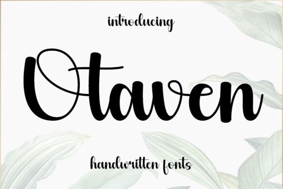 Otaven: A Stylish Handwritten Font