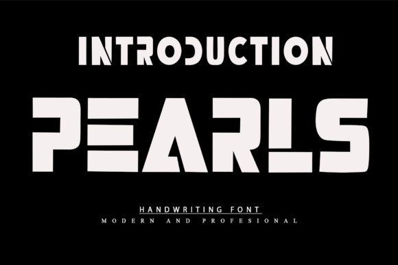 Pearls: A Stylish Font for Business