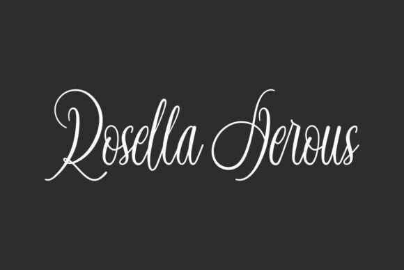 Rosella Aerous: A Stylish Script Font for Web Design