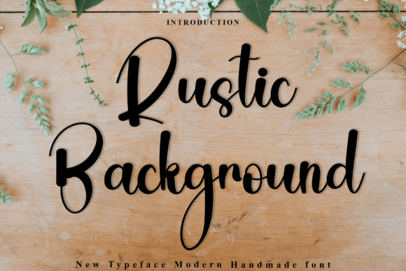 Rustic Background Font for Creative Projects
