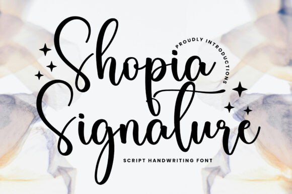 Shopia Signature: A Handwritten Font for Elegant Design
