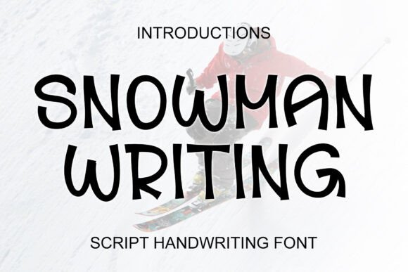 Snowman Writing Font
