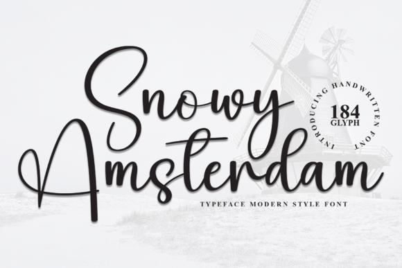 Snowy Amsterdam: A Magical Script Font