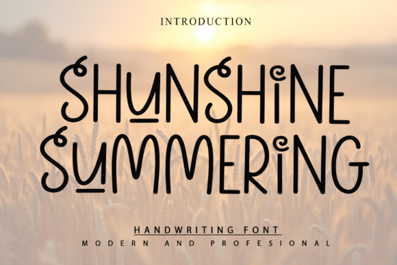 Sunshine Summering Font for Web Design