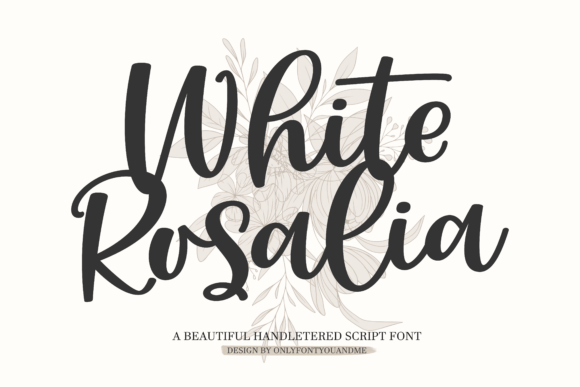 White Rosalia Font for Web Design